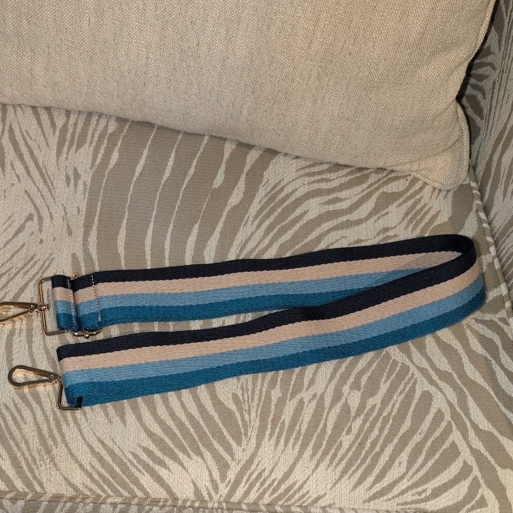 Stylish Blue and Beige Women Guitar  Bag Strap